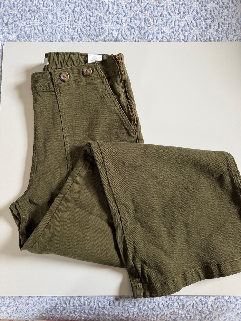 Kensie Olive Green Wide Leg Pants